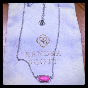 Kendra Scott Custom Elisa Lux Necklace in Silver